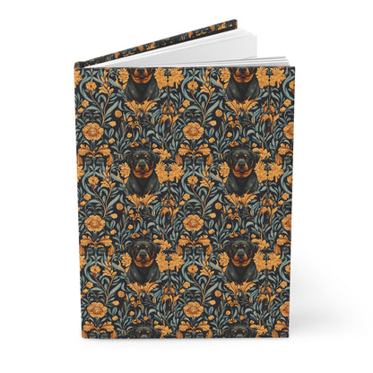 Ruffle Rottie Glamourific Hardcover Journal Matte