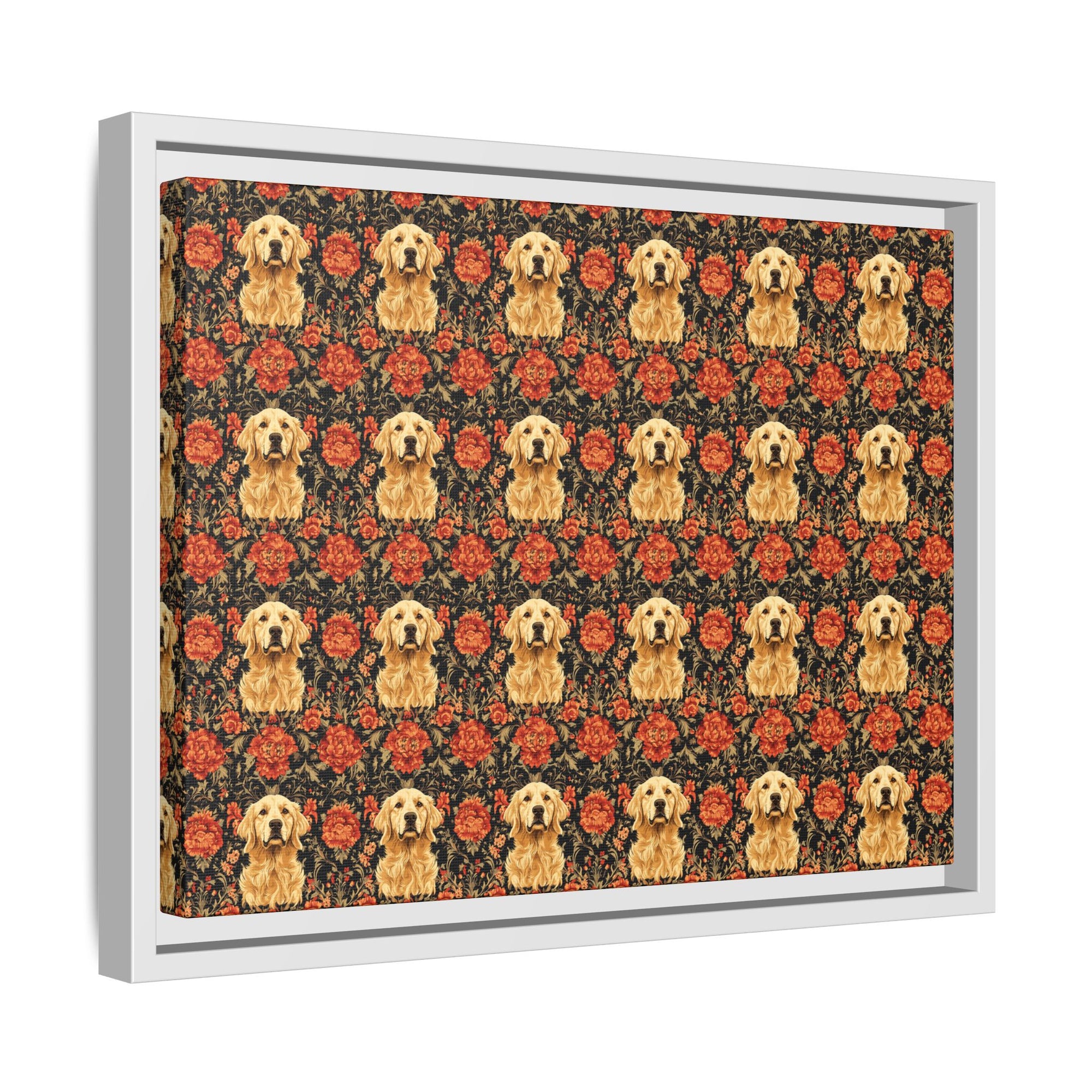 Golden Pawsatronic Tapestry Matte Canvas, Framed