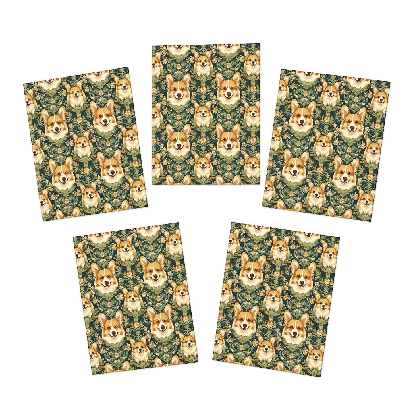 Corgi Charmz Greeting Cards (5-Pack)