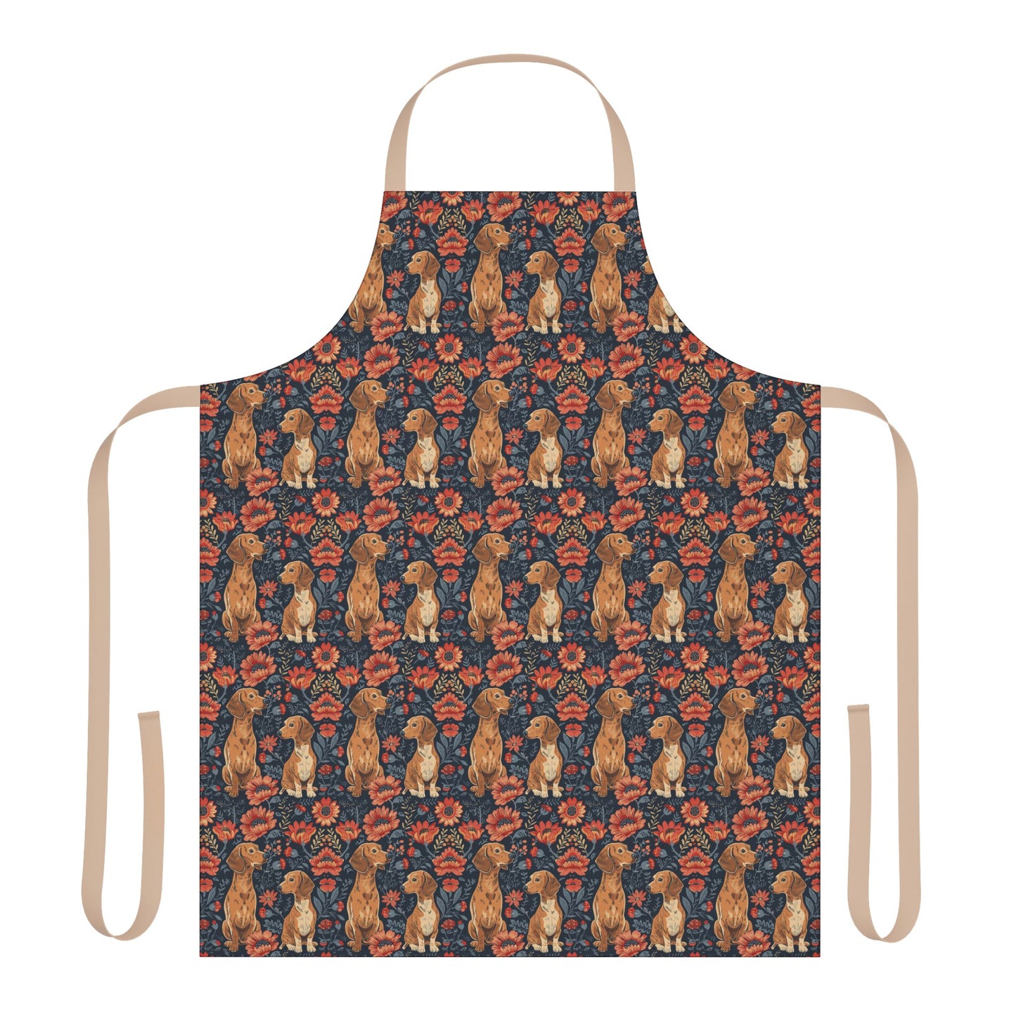 Floral Pawsome Dachsund Delight Apron