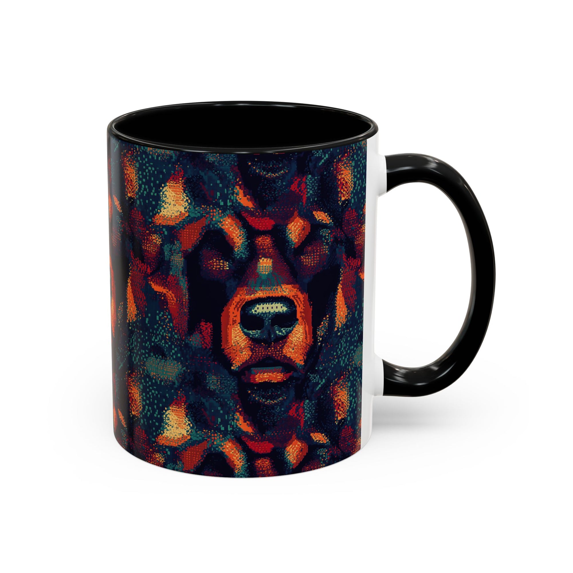 Rustic Rottie Charm Accent Coffee Mug