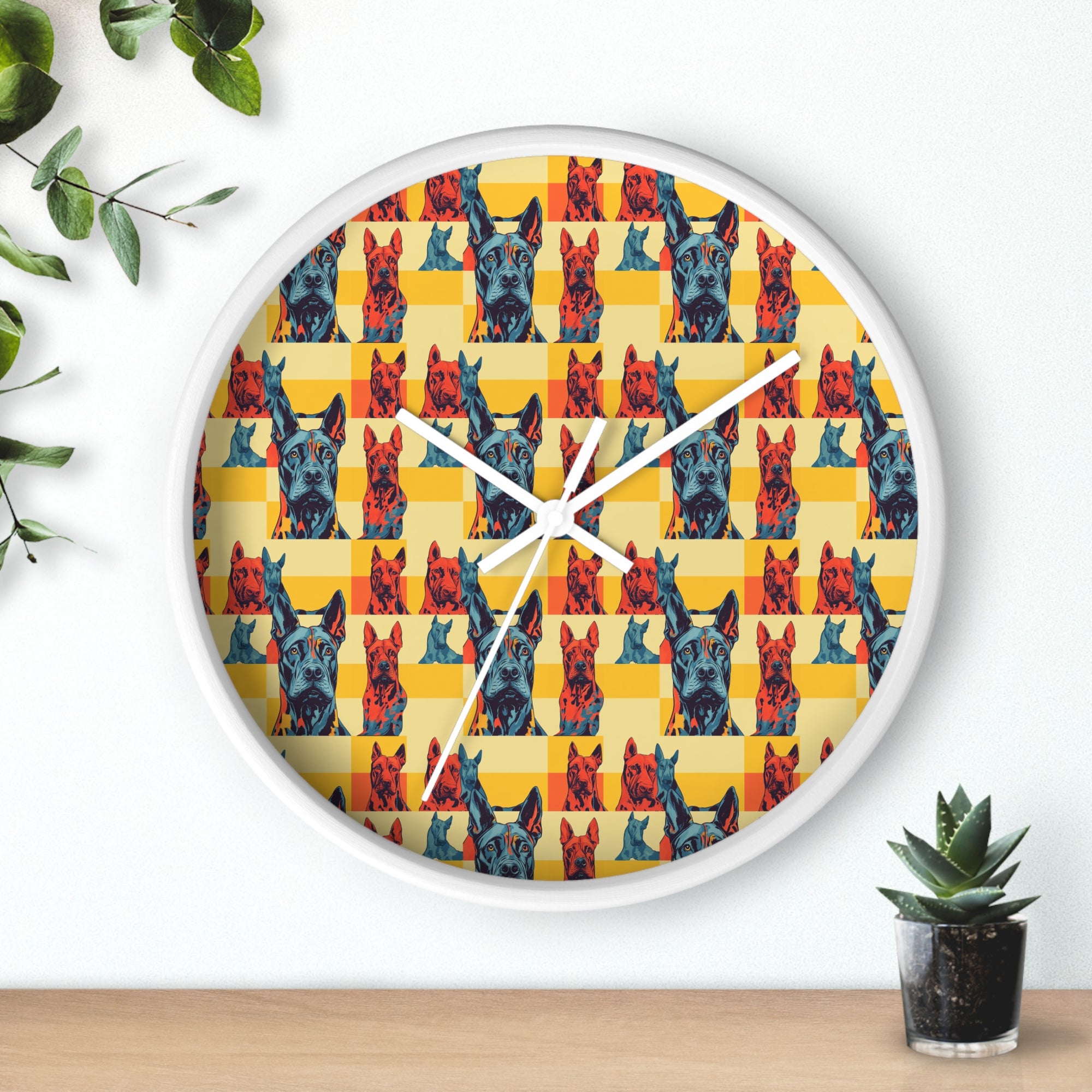 Dane-tastic Marvelous Mutt Mode Wall Clock