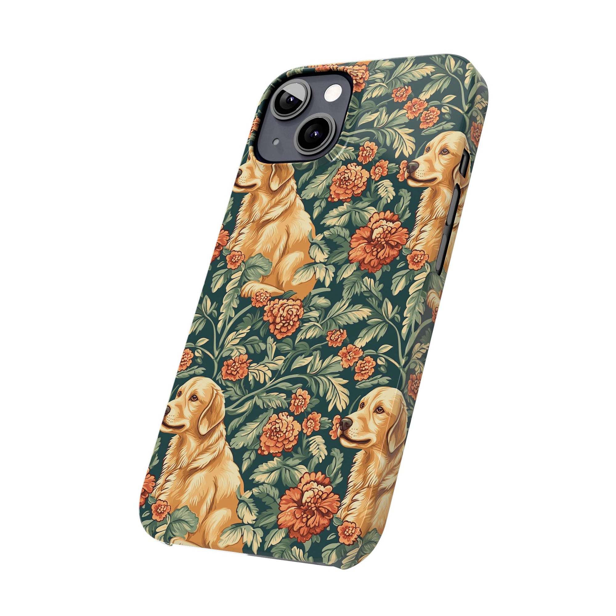 Blooming Goldie Glam Slim Phone Cases