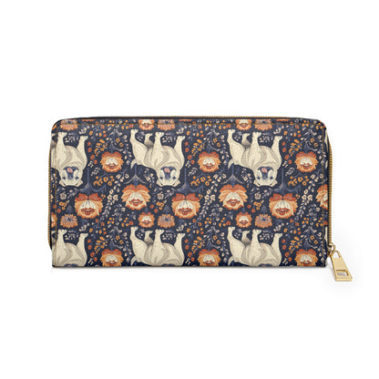 Bulldog Blossom Bonanza Zipper Wallet