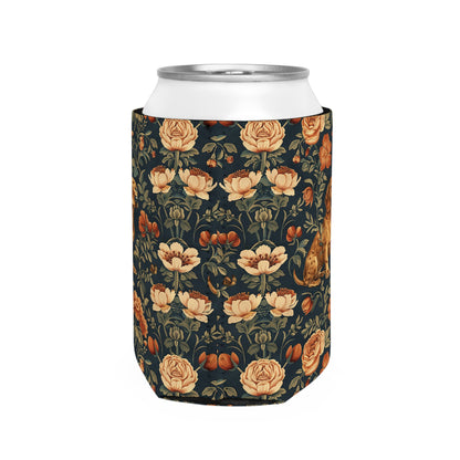 Dazzling Dachsund Blossoms & Foliage Can Cooler Sleeve