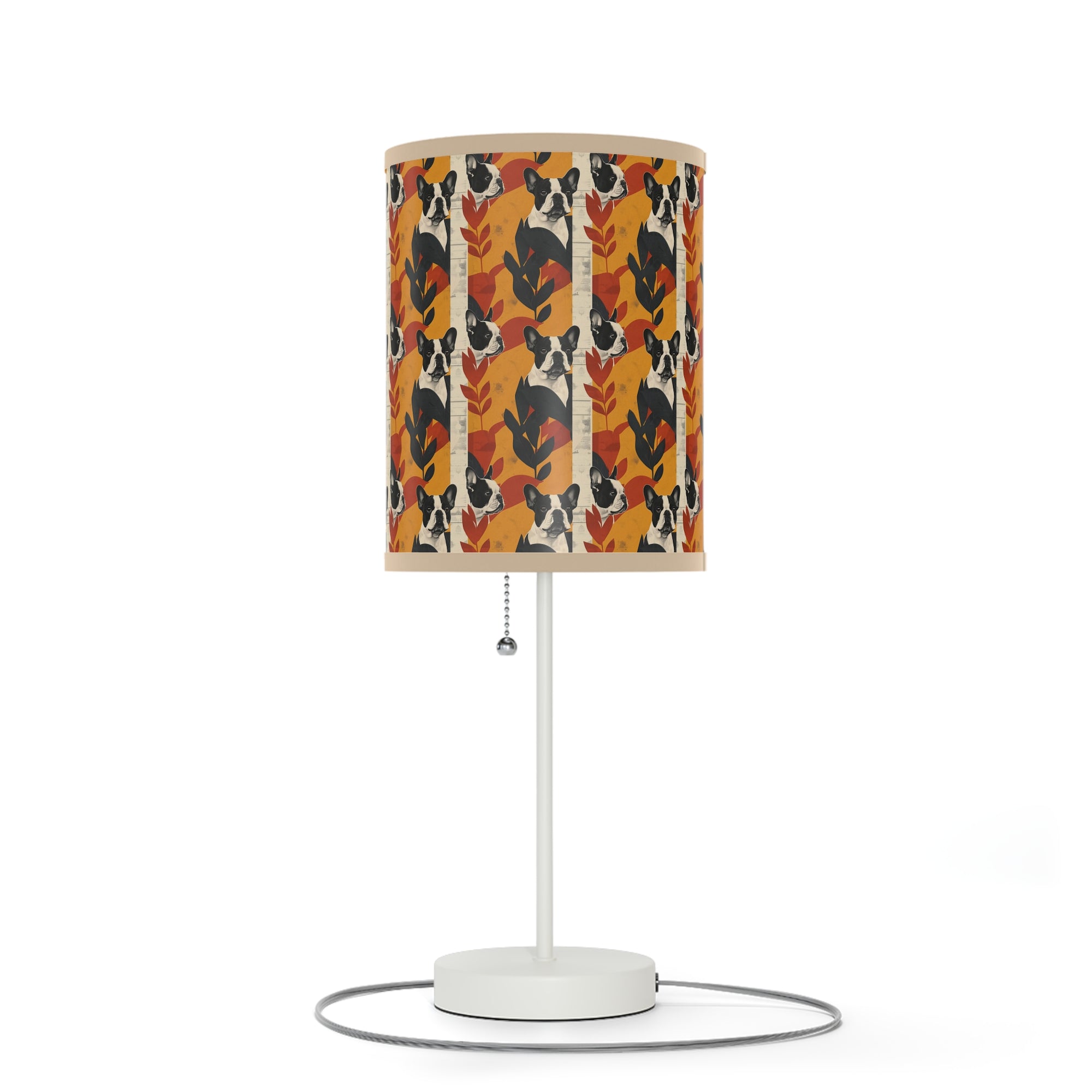 Chic Frenchie Charm Lamp on a Stand