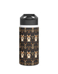 Nighttime Corgi Glow Stride Stainless Steel Water Bottle