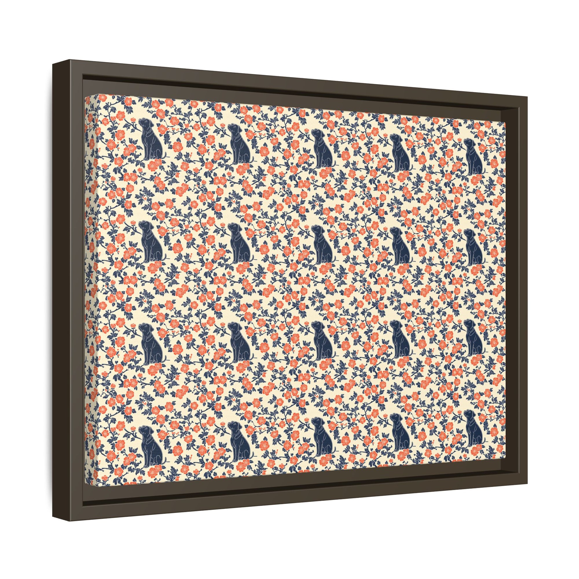 Bloomiful Lab Bouquet Matte Canvas, Framed