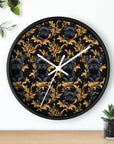 Regal Frenchie Noir Elegance Wall Clock