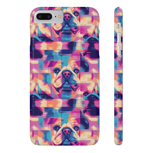 Dazzling Bulldog Chic Slim Phone Cases