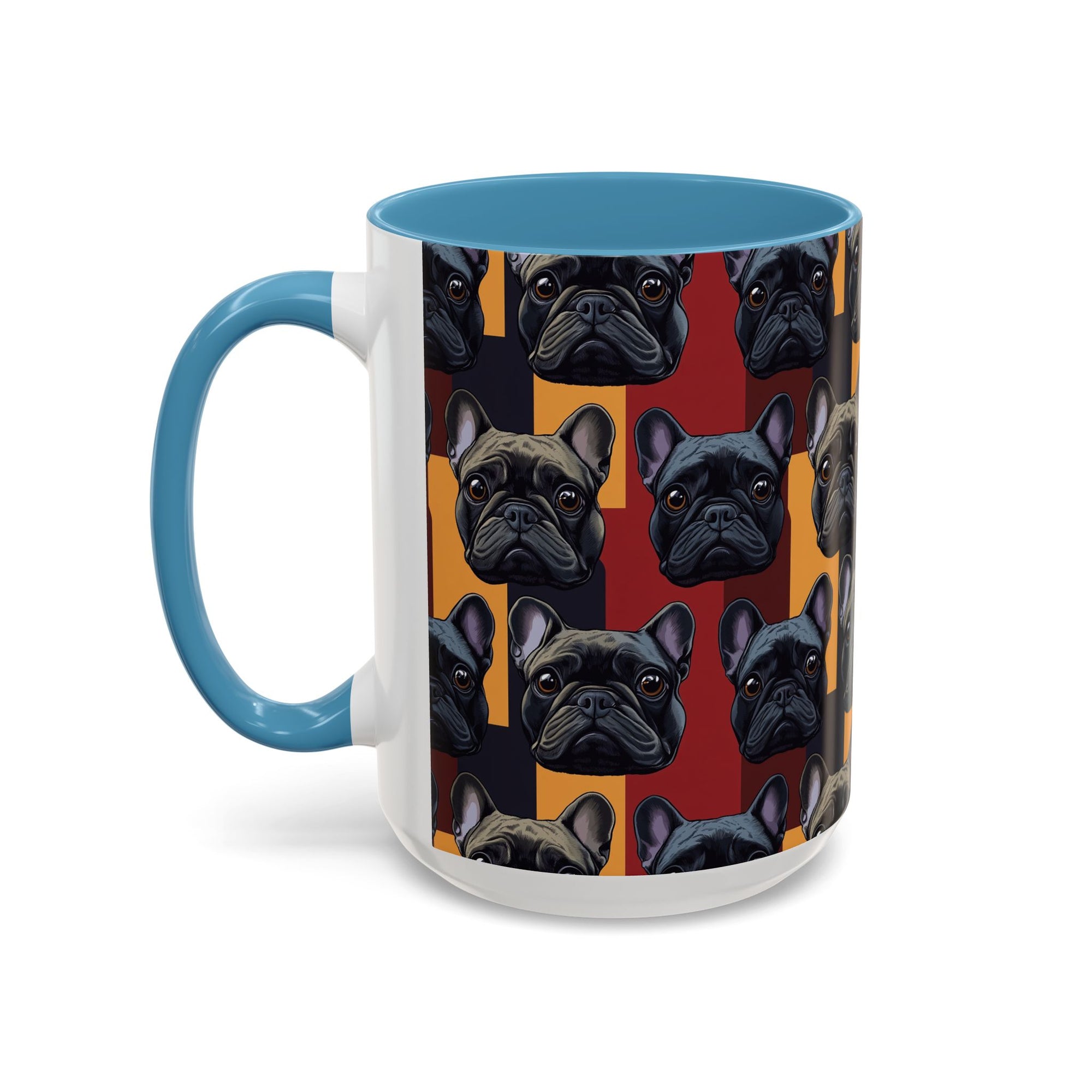 Chic Canine Checkmate - Frenchie Edition Accent Coffee Mug