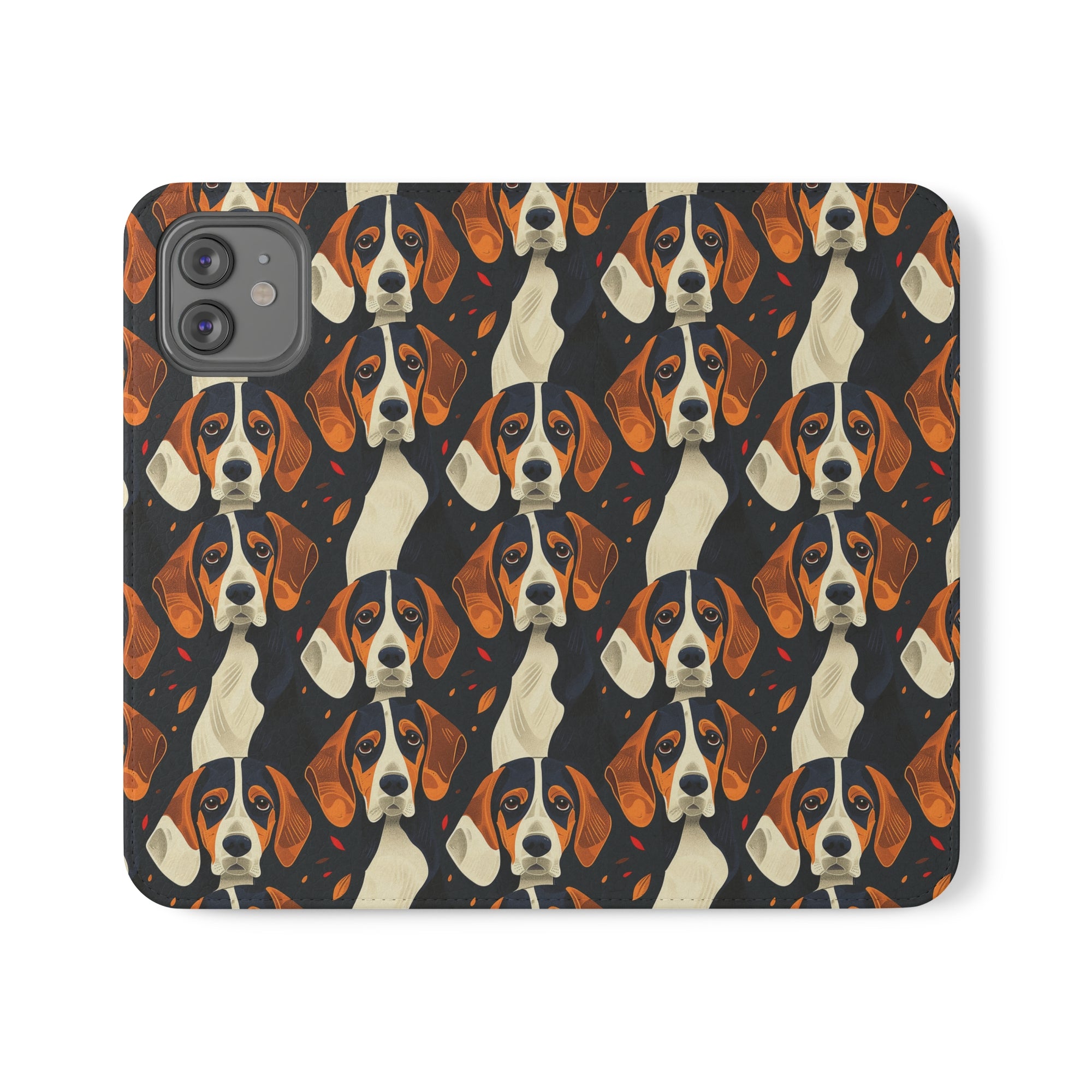 Beagle Glimmer Gaze Glamour Flip Cases