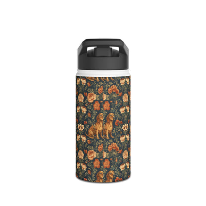 Dazzling Dachsund Blossoms & Foliage Stainless Steel Water Bottle