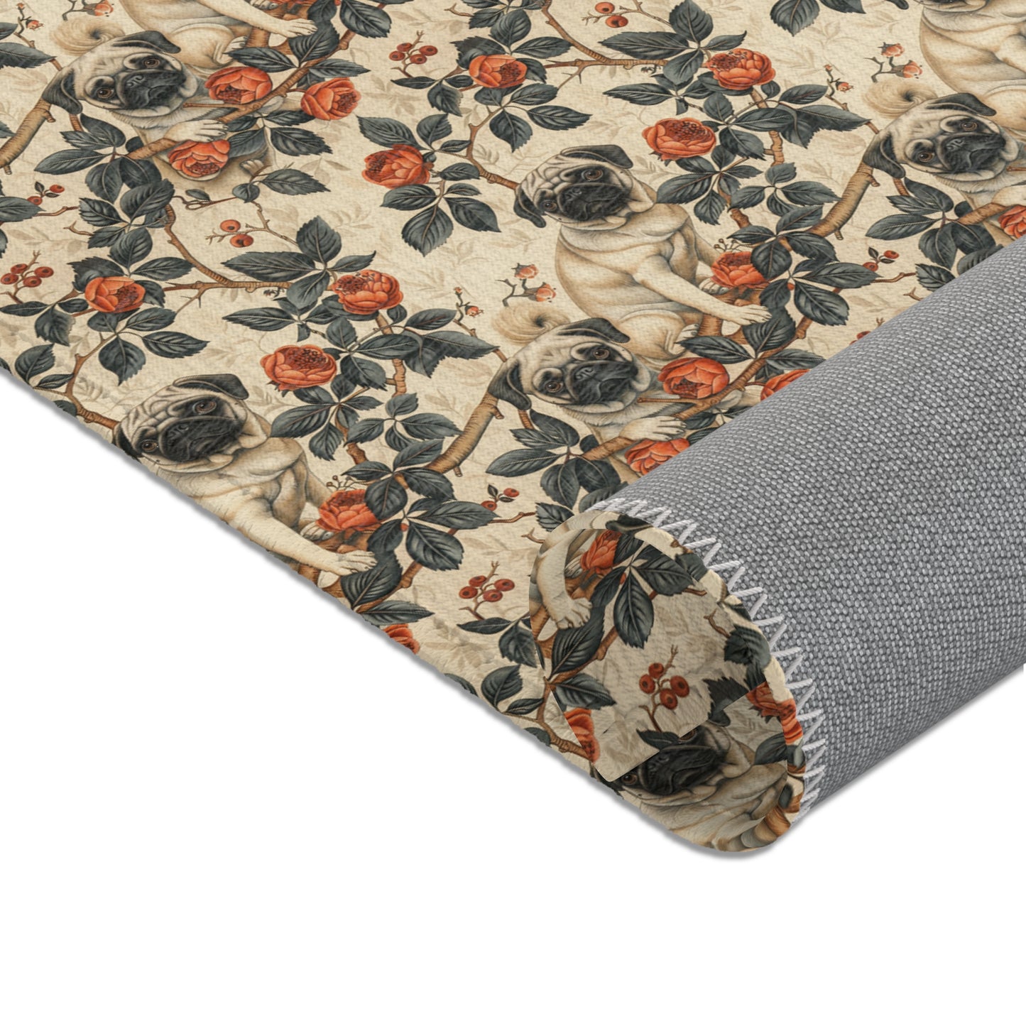 The Pug Elysium - Creamy Luxury Area Rug