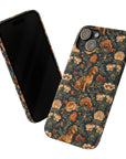 Dazzling Dachsund Blossoms & Foliage Slim Phone Cases