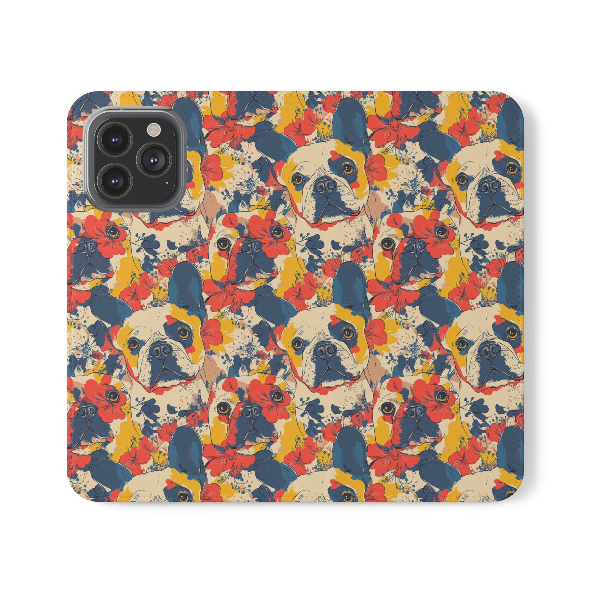 Bloom Pup Frenchietastic Splatter Flip Cases