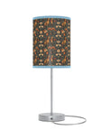 Dazzling Dachsund Blossoms & Foliage Lamp on a Stand