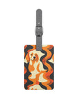 Golden Woof Abstract Glamour Luggage Tag