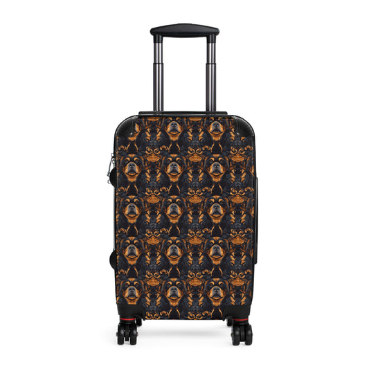 Modern Rottweiler Royalty Suitcase