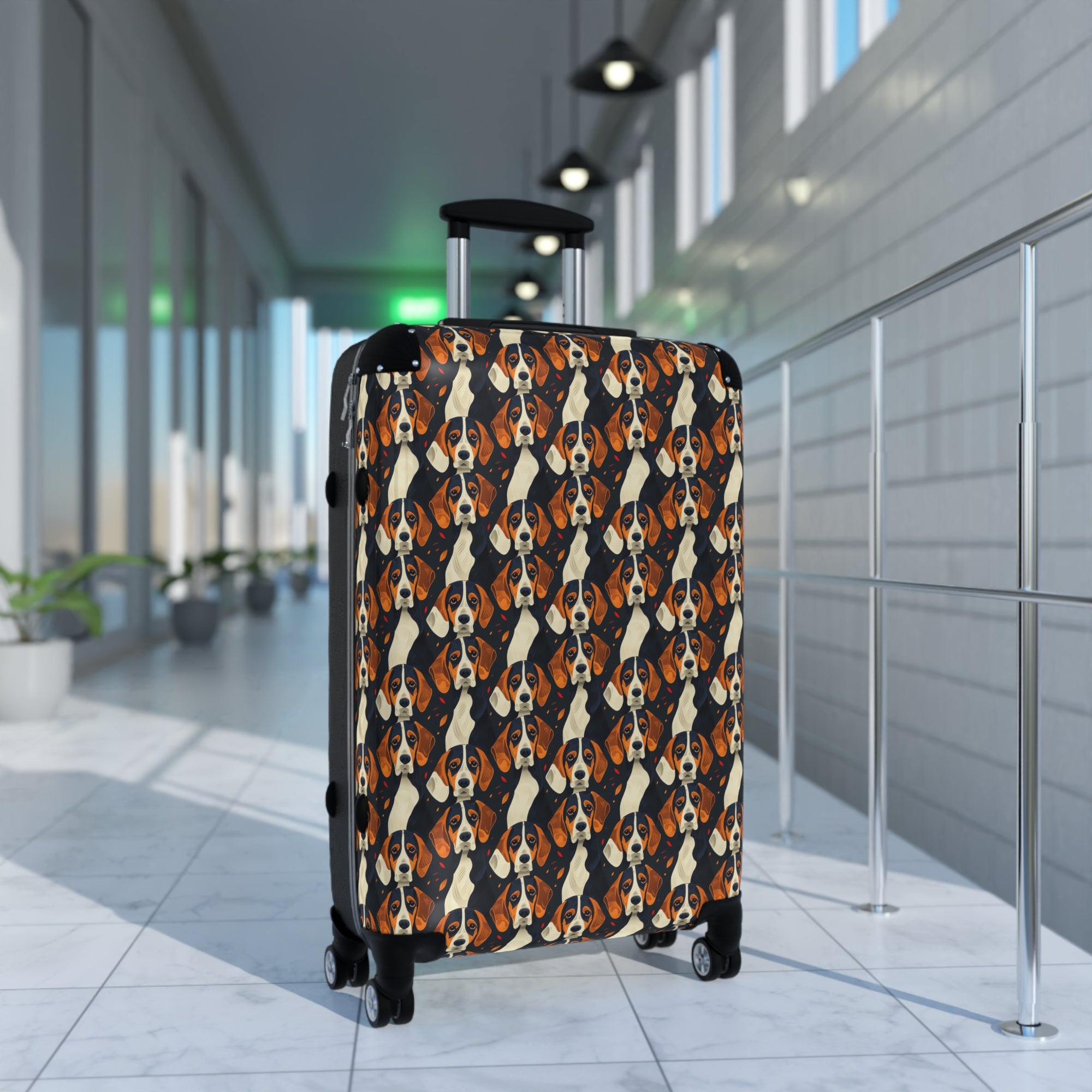 Beagle Glimmer Gaze Glamour Suitcase