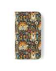 Corgi Rainbow Vine Dream Flip Cases