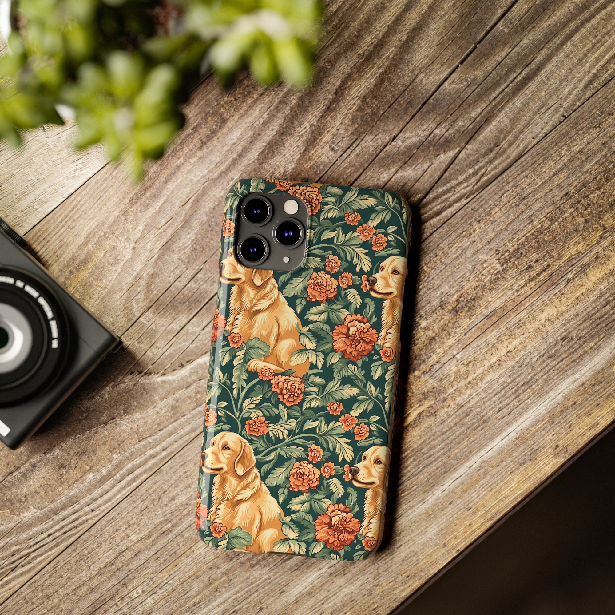 Blooming Goldie Glam Slim Phone Cases