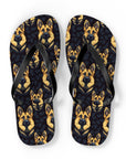 Majestic Hound Couture: German Shepherd LuxeBlend Flip Flops