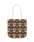 Bloomingly Bulldogistic Bouquet Canvas Tote Bag