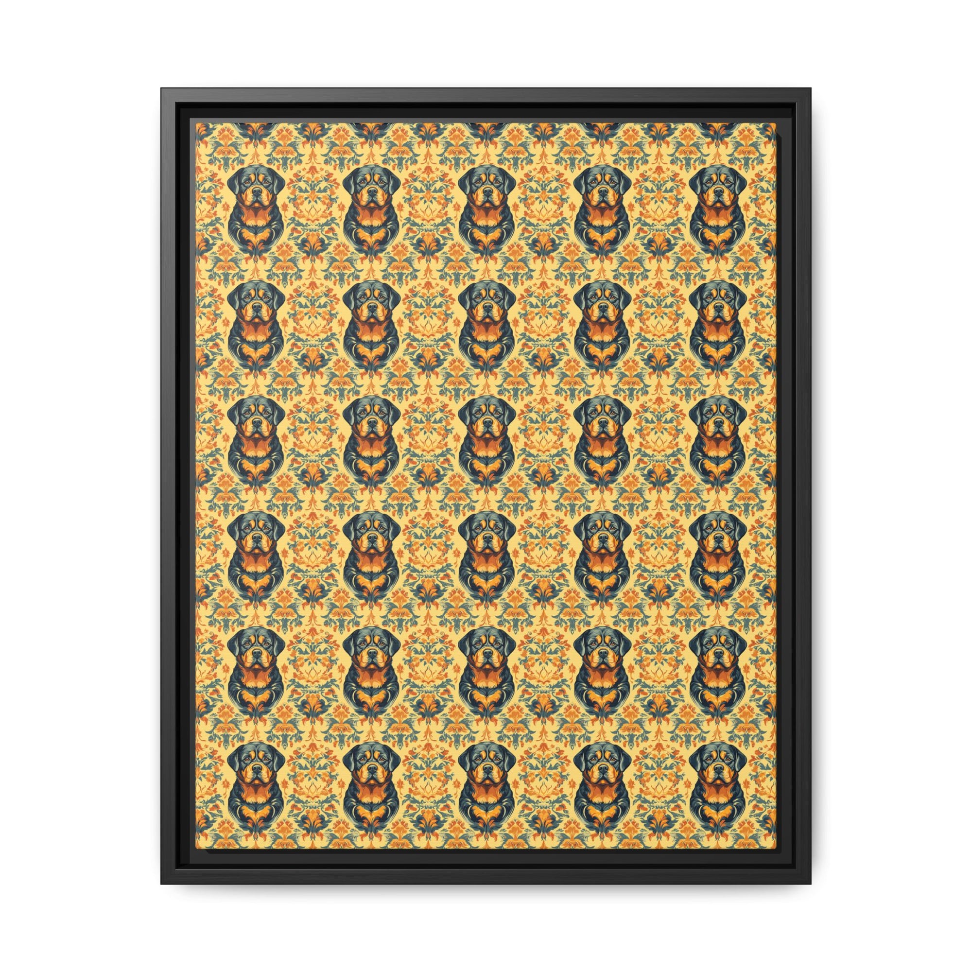 Royal Rottie Regalia Matte Canvas, Framed