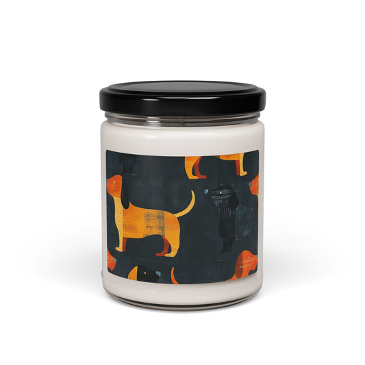 Dapper Dachshund Noir Glow Scented Soy Candle