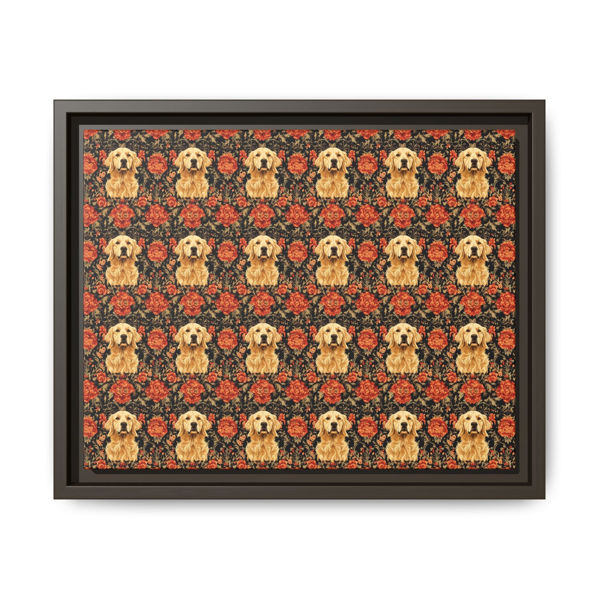 Golden Pawsatronic Tapestry Matte Canvas, Framed