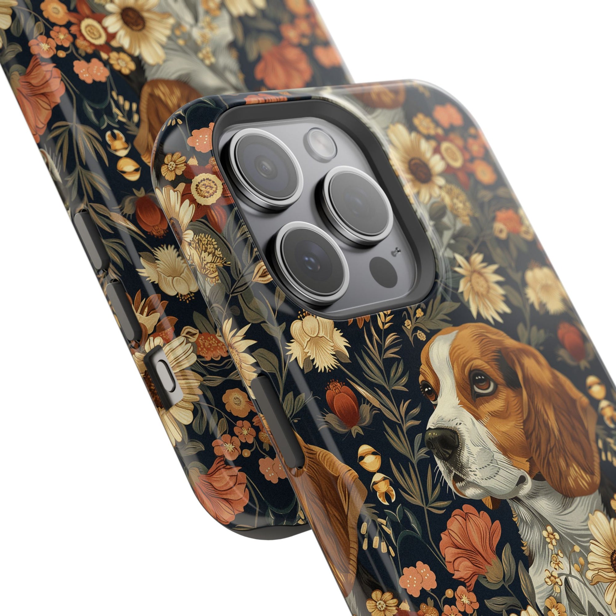 Beagle Blossoms Magnetic Tough Cases