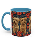 Yorkie Charm Twins Accent Coffee Mug