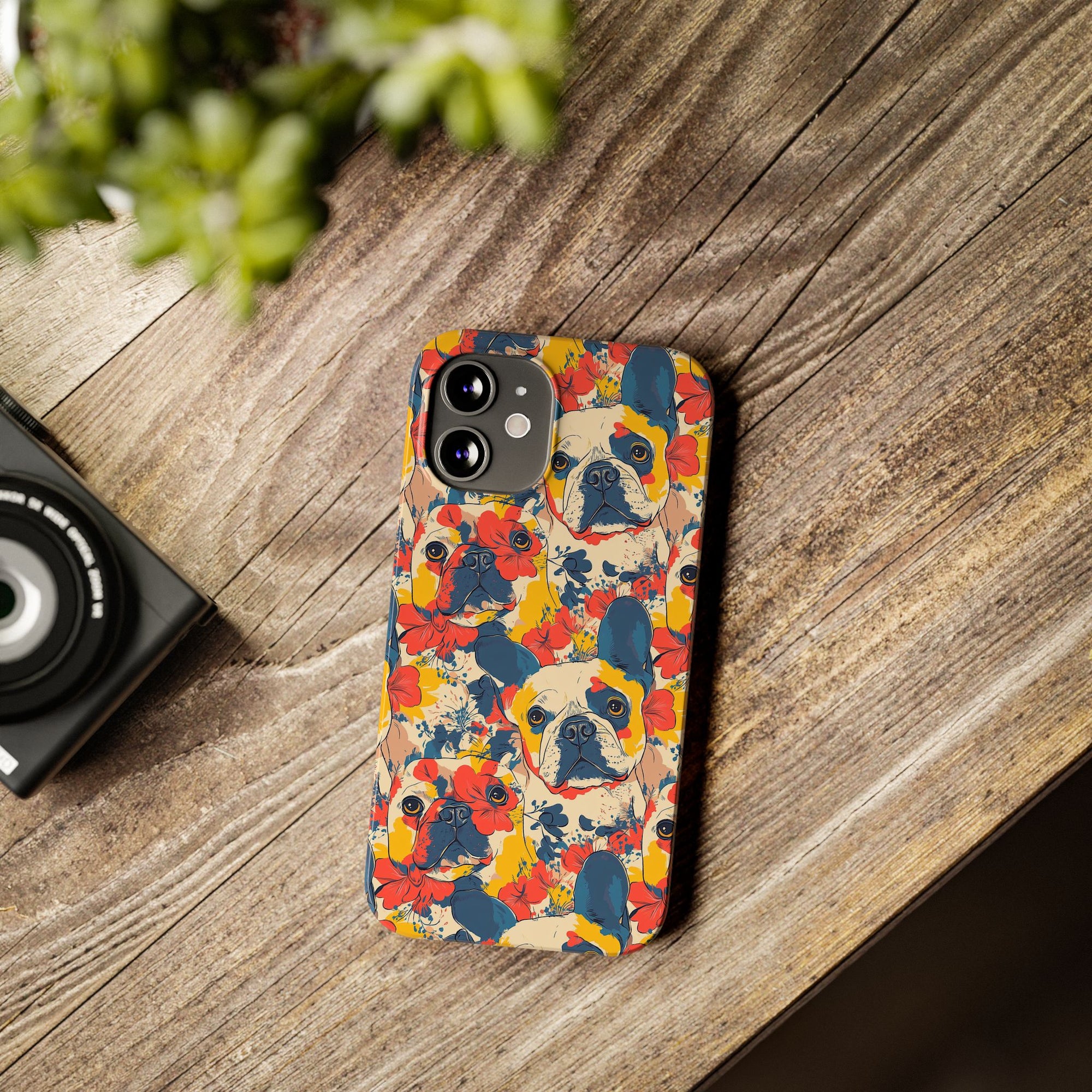 Bloom Pup Frenchietastic Splatter Slim Phone Cases