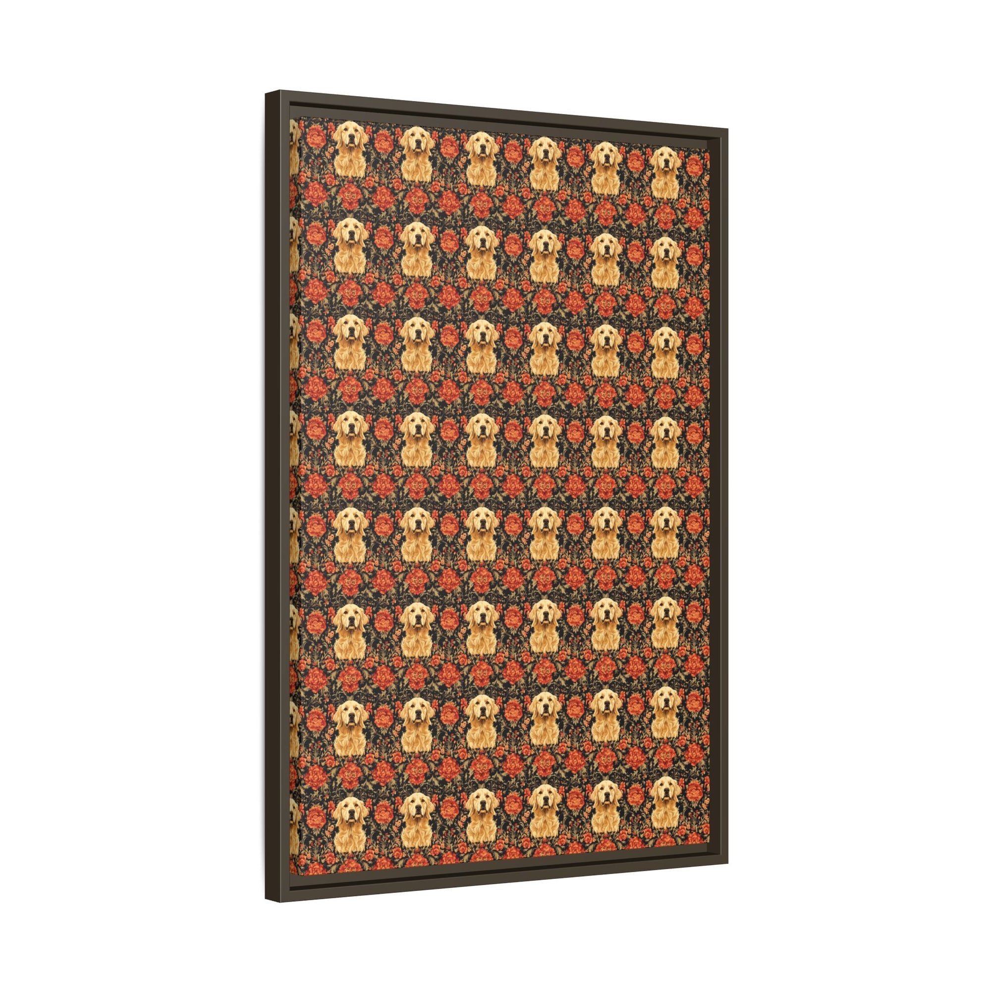 Golden Pawsatronic Tapestry Matte Canvas, Framed