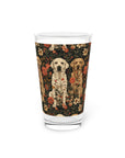 Blossoming Labradors Bouquet Pint Glass