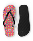 Bubblegum Glamour Bulldog Bouquet Flip Flops