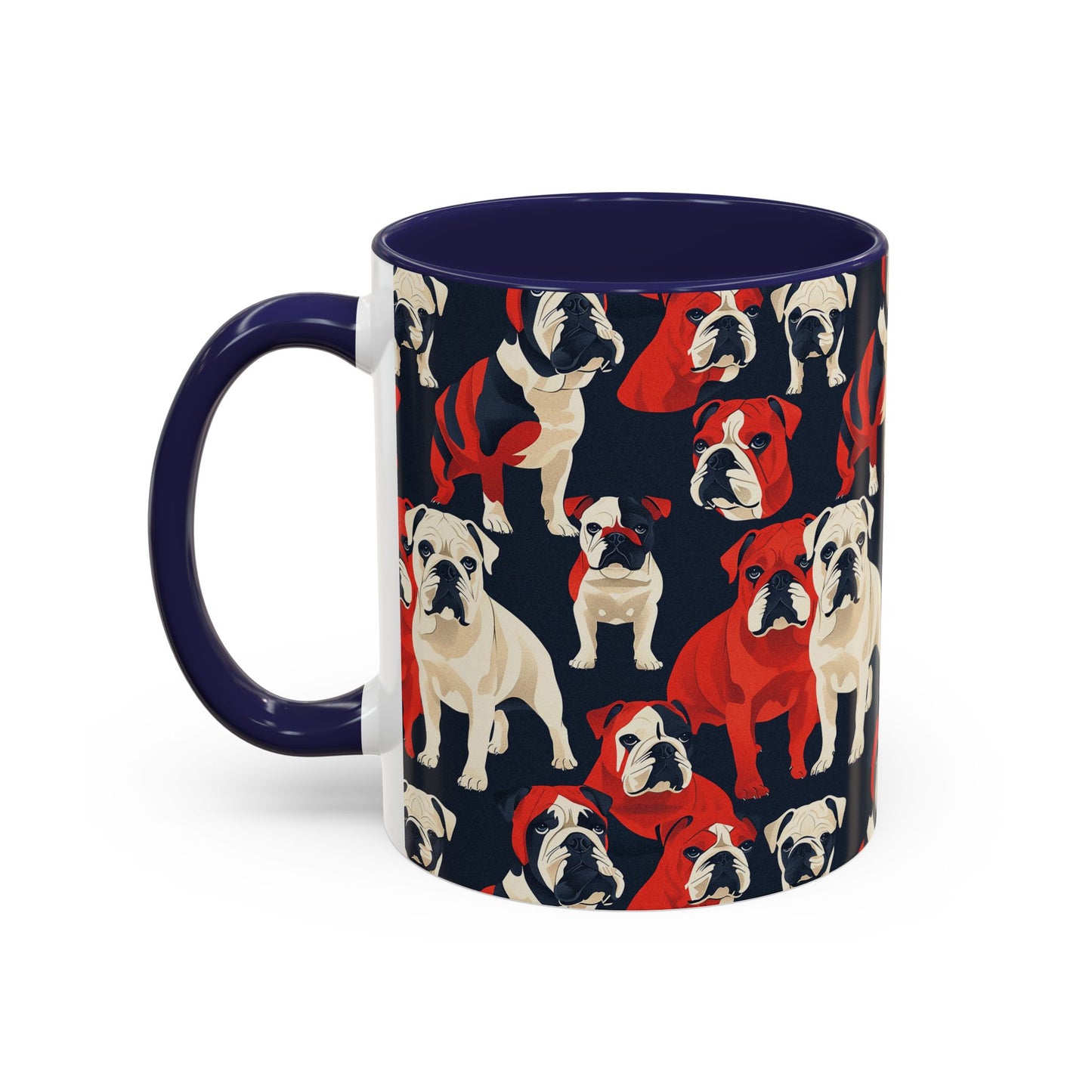 Bulldoggy Bliss Chomper Accent Coffee Mug