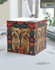 Yorkie Charm Twins Note Cube