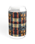 Pawsome Rottweiler Royalty Plaid Sipper Glass