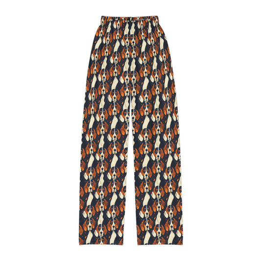 Beagle Glimmer Gaze Glamour Kids Pajama Pants