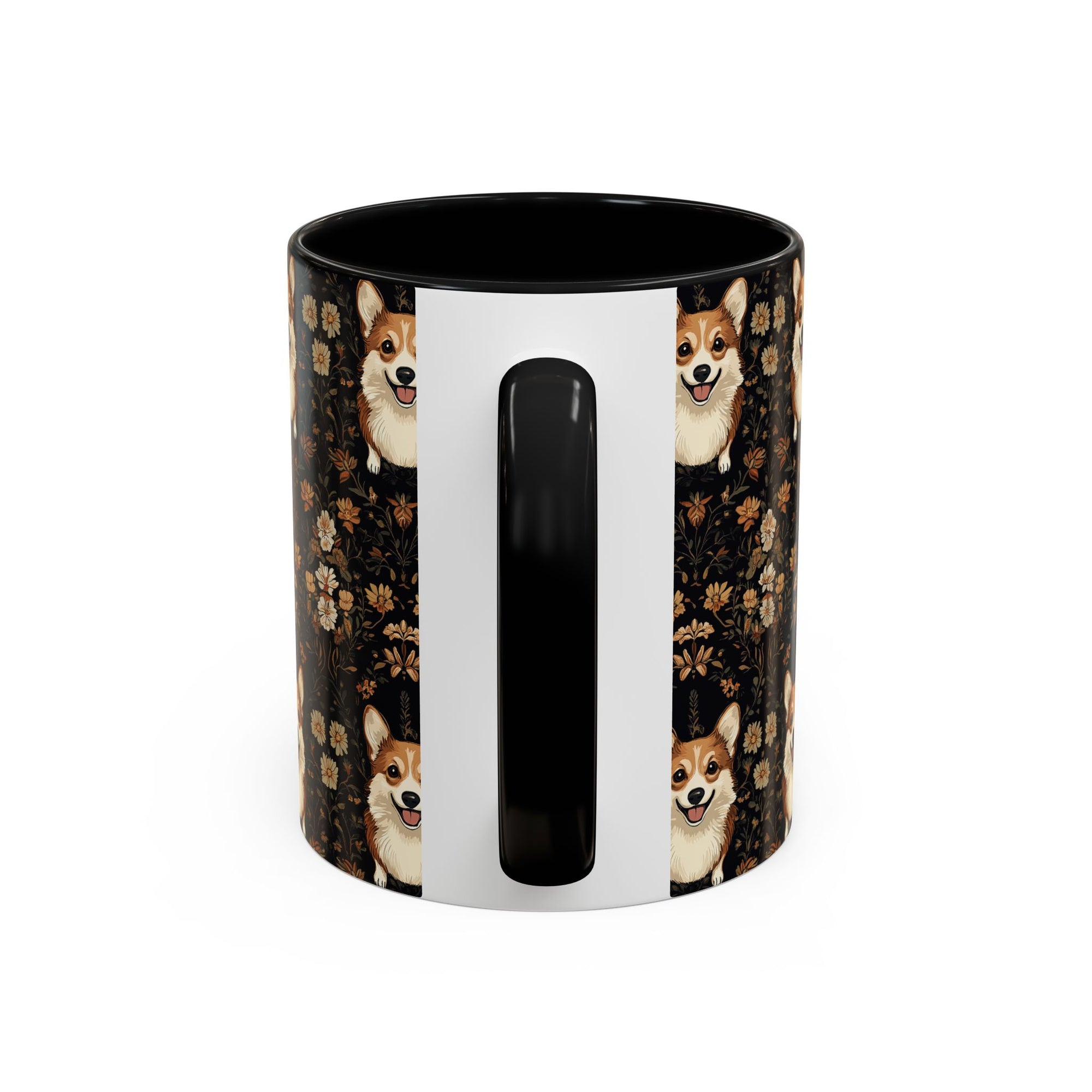 Nighttime Corgi Glow Stride Accent Coffee Mug