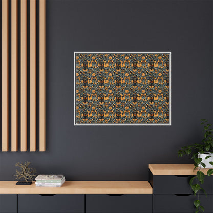 Ruffle Rottie Glamourific Matte Canvas, Framed