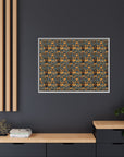 Ruffle Rottie Glamourific Matte Canvas, Framed