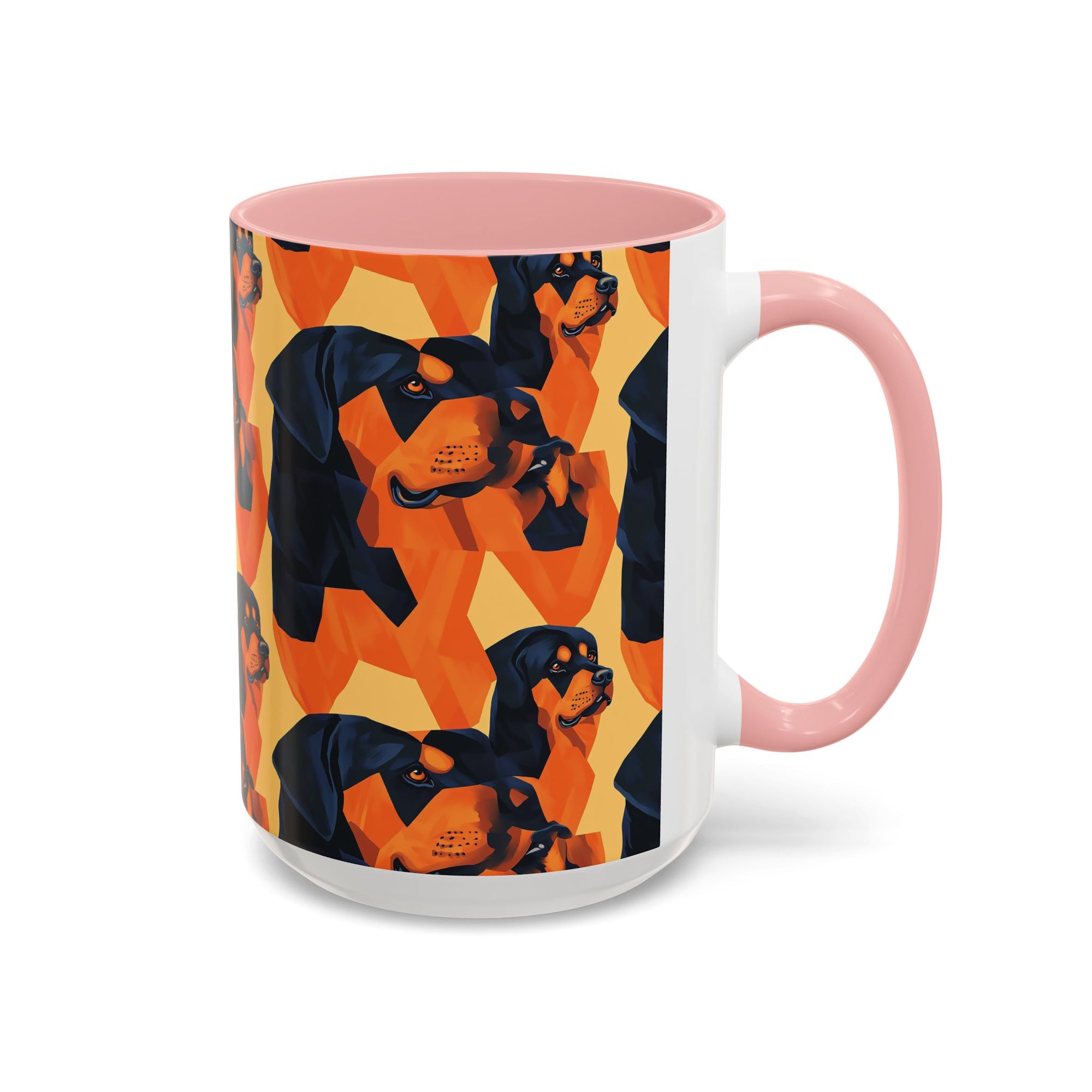 Rottweiler Chic Pawsitivity Accent Coffee Mug