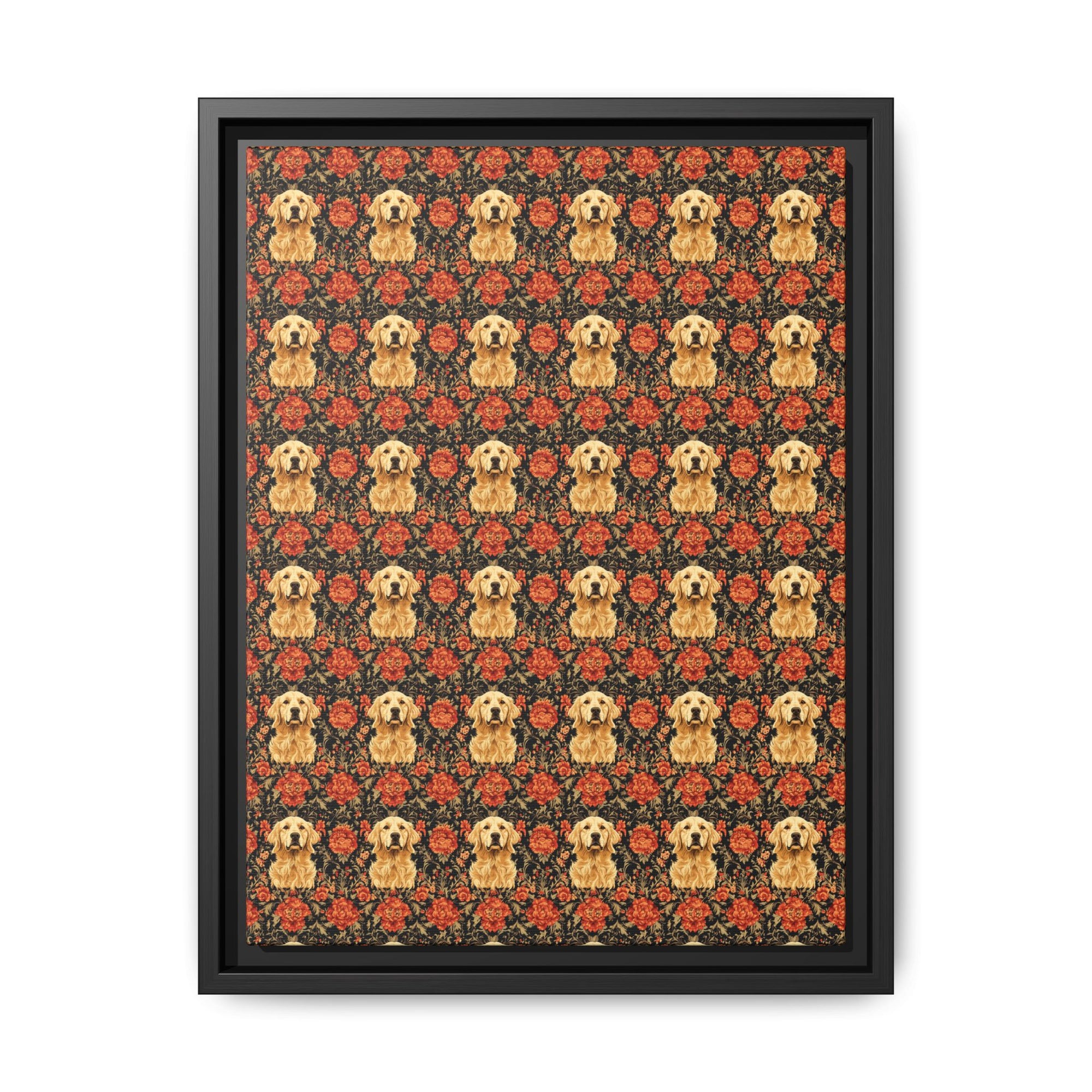 Golden Pawsatronic Tapestry Matte Canvas, Framed