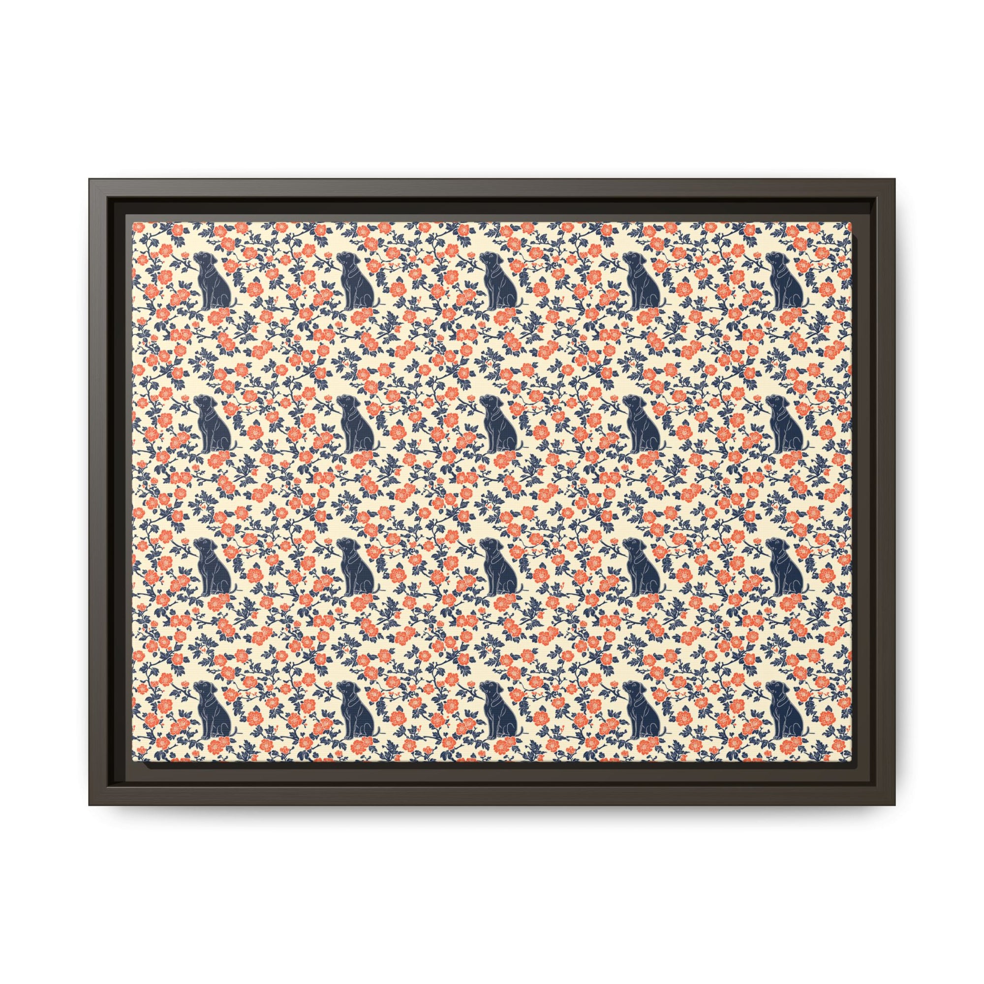 Bloomiful Lab Bouquet Matte Canvas, Framed