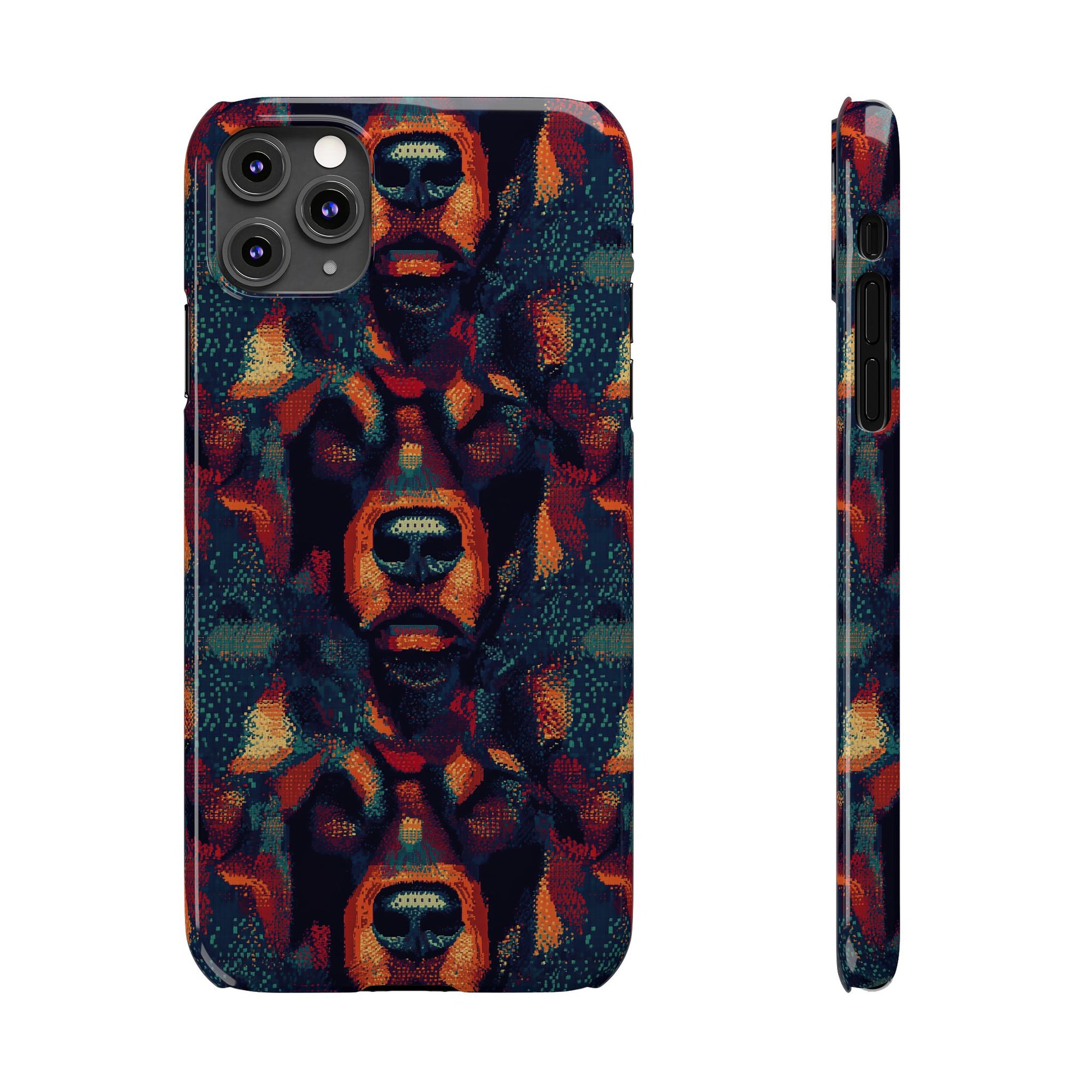 Rustic Rottie Charm Slim Phone Cases