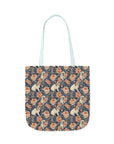 Blooming Bulldog Beauty Canvas Tote Bag