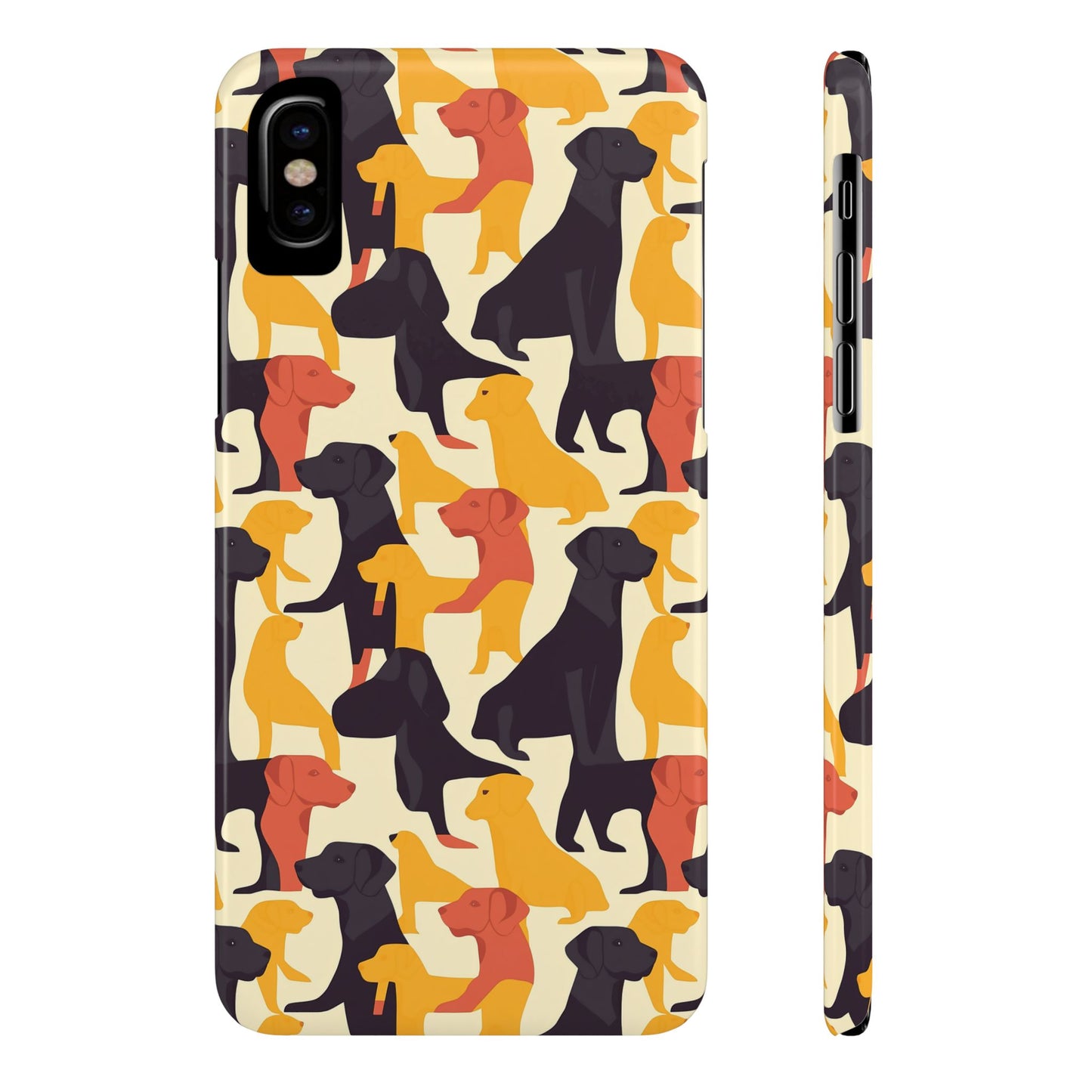 Modern Charm Labrador Chic Slim Phone Cases